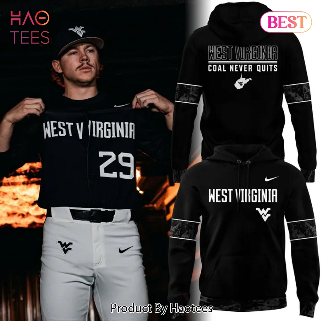 West Virginia Mountaineers Baseball 2026 Hoodie West Virginia Mountaineers Baseball 2026 Hoodie