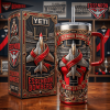 North Melbourne Kangaroos AFL Premium Diamond Embellished Customized Yeti 40oz Insulated Tumbler With Handle
