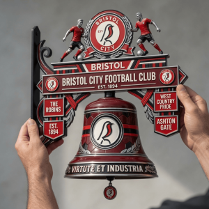 Bristol City Football Club The Robins Premium Decorative Wall Bell
