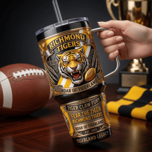 Richmond Tigers AFL Collector’s Edition 40oz Stainless Steel Tumbler With Handle