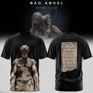 Anyma x Lisa Bad Angel Æden in the Desert 2026 Deconstructed Statue T-Shirt