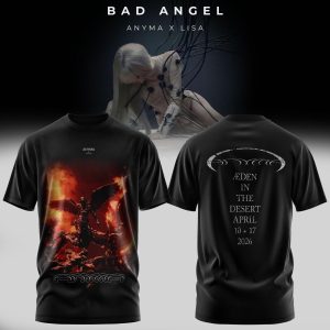 ANYMA x LISA Bad Angel Æden in the Desert 2026 Fiery Graphic T-Shirt