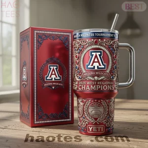 Arizona Wildcats 2026 March Madness West Regional Champions Commemorative YETI Handled Tumbler
