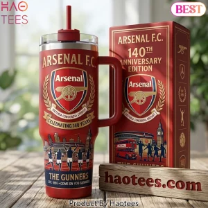 Arsenal FC The Gunners 140th Anniversary Insulated Tumbler