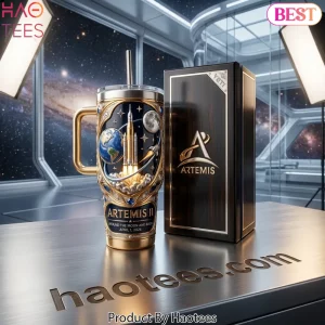 Artemis II Commemorative Space Mission Tumbler With Handle