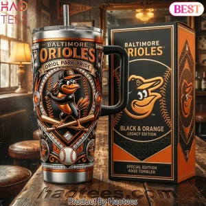 Baltimore Orioles Oriol Park Pride Black & Orange Legacy Edition Tumbler