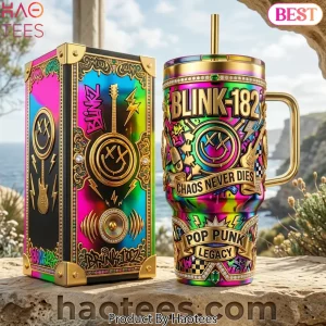 Blink-182 Chaos Never Dies Luxury 40oz Tumbler With Handle