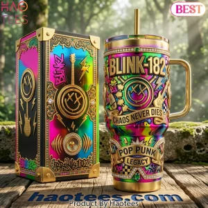 Blink-182 Chaos Never Dies Luxury 40oz Tumbler With Handle