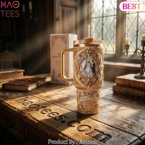 Bridgerton Queen’s Diamond Collection 40oz Tumbler with Handle
