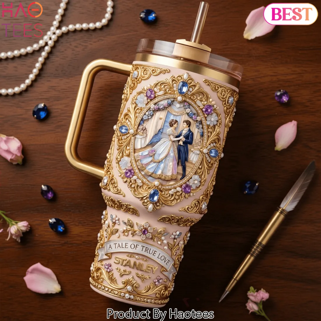 Bridgerton Queen’s Diamond Collection 40oz Tumbler with Handle Bridgerton Queen’s Diamond Collection 40oz Tumbler with Handle
