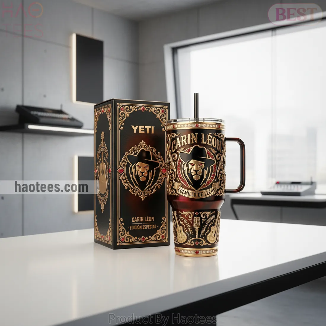 Carin Leon Colmillo de Leche Special Edition YETI Style Insulated Tumbler