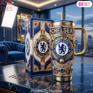 Chelsea Blue Dynasty Luxury 40oz Tumbler With Handle