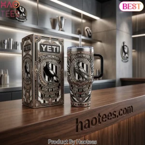 Collingwood Magpies Premium 40oz Tumbler With Handle