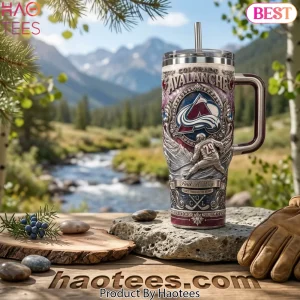 Colorado Avalanche Premium Embossed “Find A Way” 40oz Tumbler with Handle