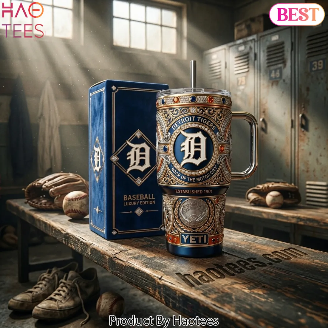 Detroit Tigers Roar Of The Motor City Luxury 40 oz Tumbler