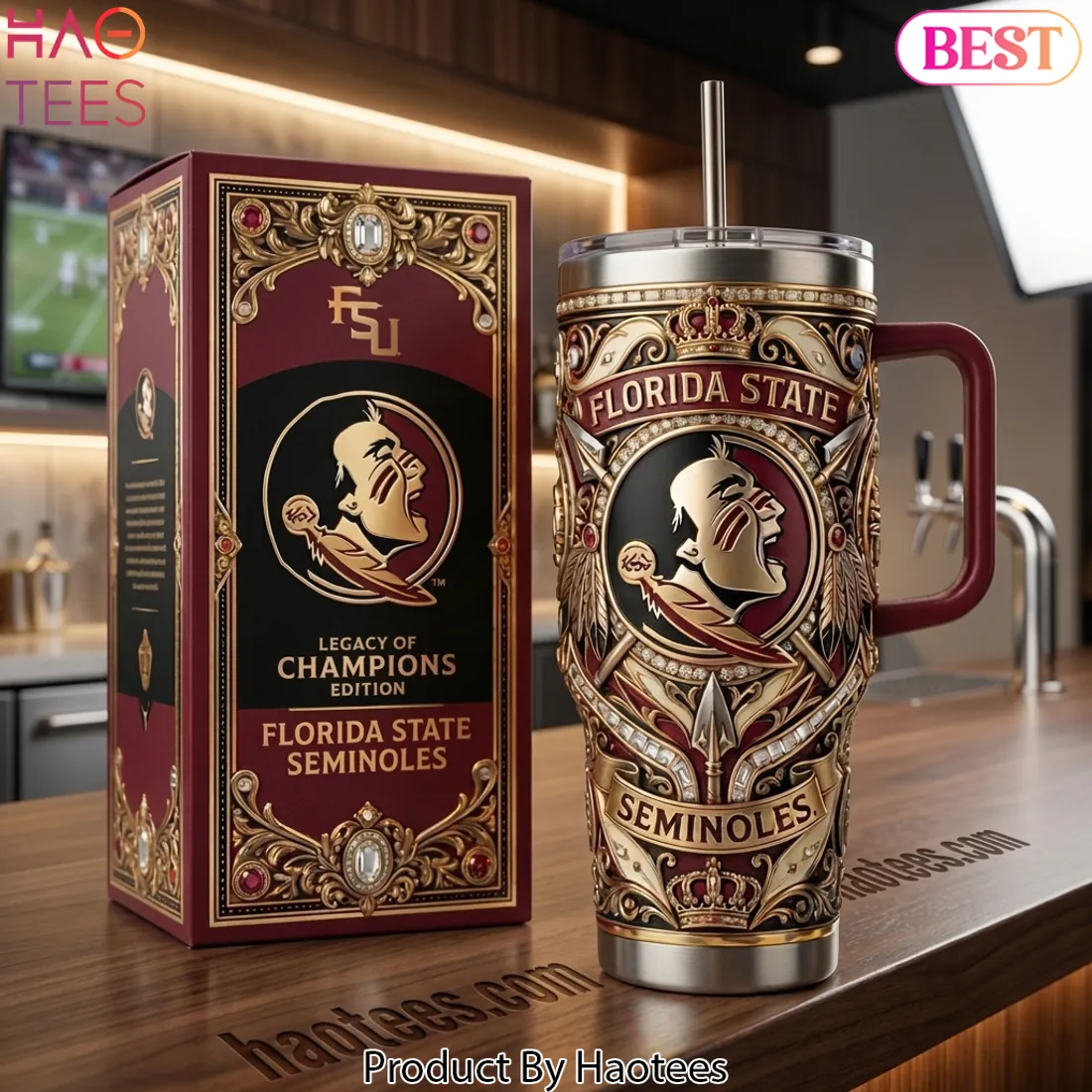 Florida State Seminoles Legacy of Champions Edition Luxury 40oz Tumbler