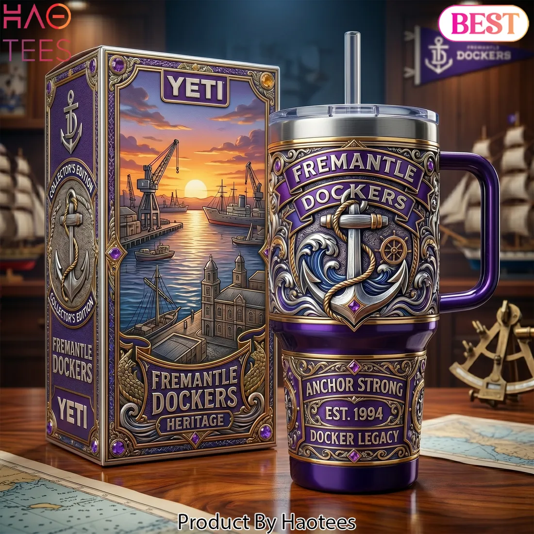 Fremantle Dockers Collector’s Edition Heritage Anchor Tumbler Fremantle Dockers Collector’s Edition Heritage Anchor Tumbler