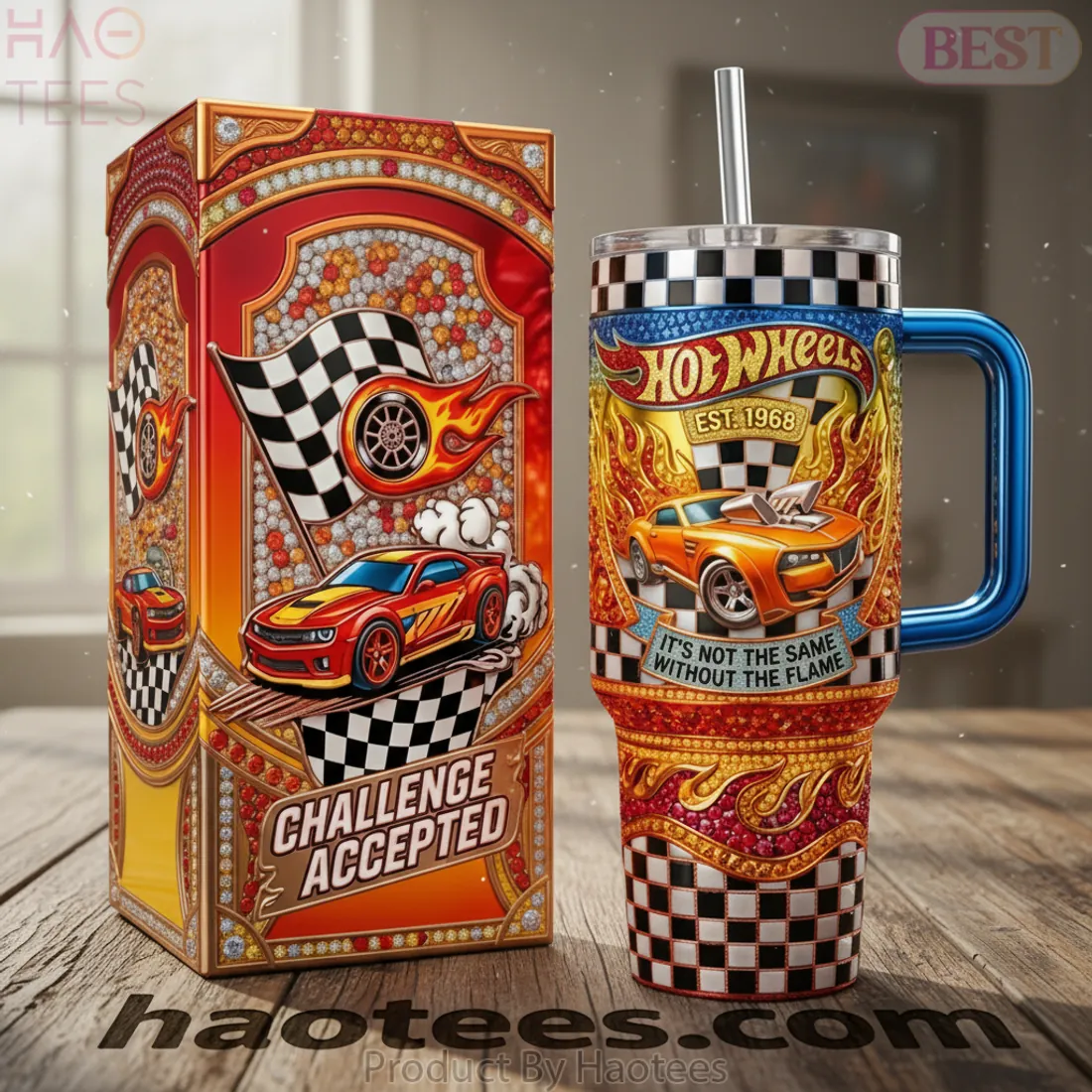 Hot Wheels Premium 40oz Insulated Racing Tumbler With Handle Hot Wheels Premium 40oz Insulated Racing Tumbler With Handle