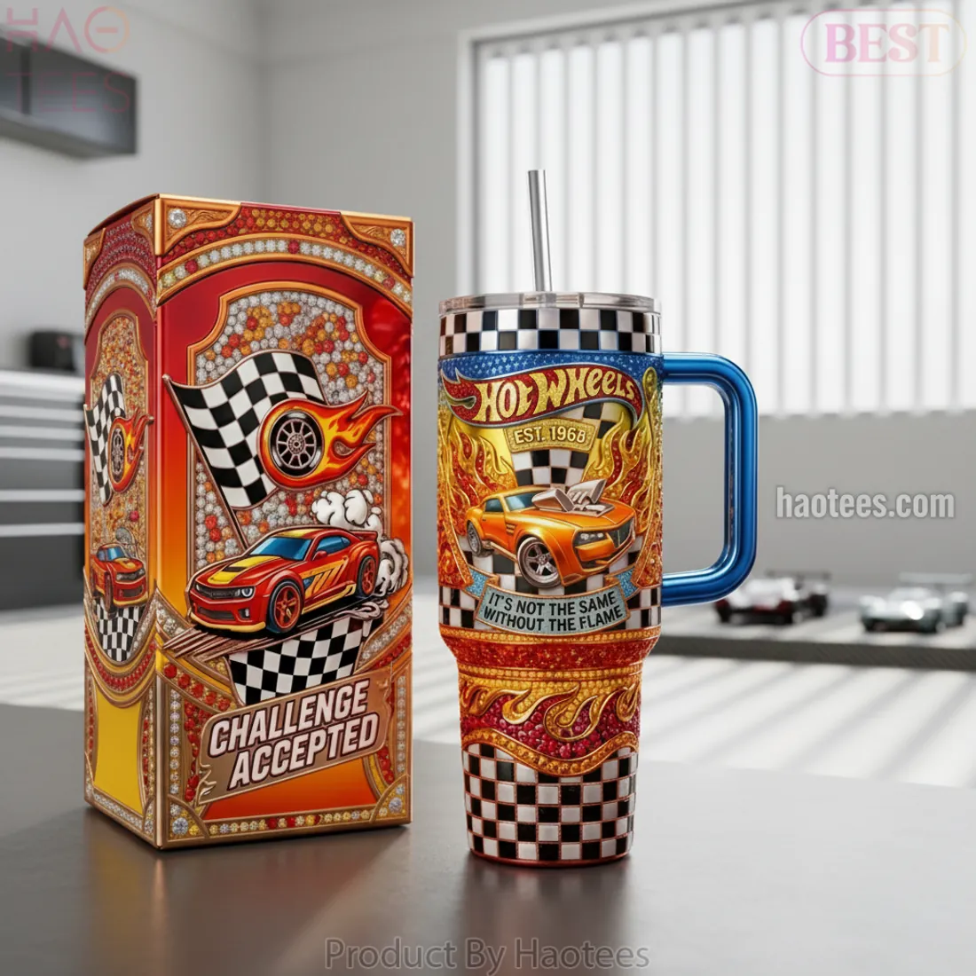 Hot Wheels Premium 40oz Insulated Racing Tumbler With Handle