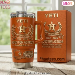 Houston Astros Official MLB 64th Anniversary 1962-2026 YETI Tumbler