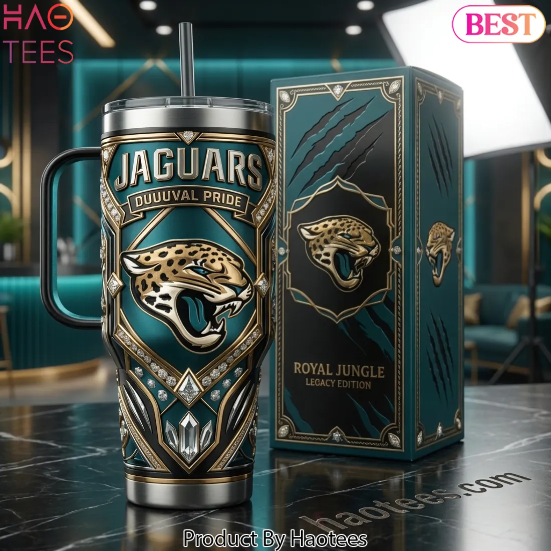 Jaguars Duuuval Pride Royal Jungle Legacy Edition Tumbler With Handle