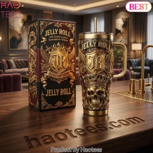 Jelly Roll 24K Southern Soul Redemption Edition Skull Crown Tumbler