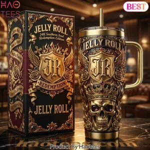 Jelly Roll 24K Southern Soul Redemption Edition Skull Crown Tumbler