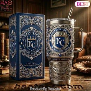 Kansas City Royals Royal Heritage Luxury Edition 40oz Tumbler