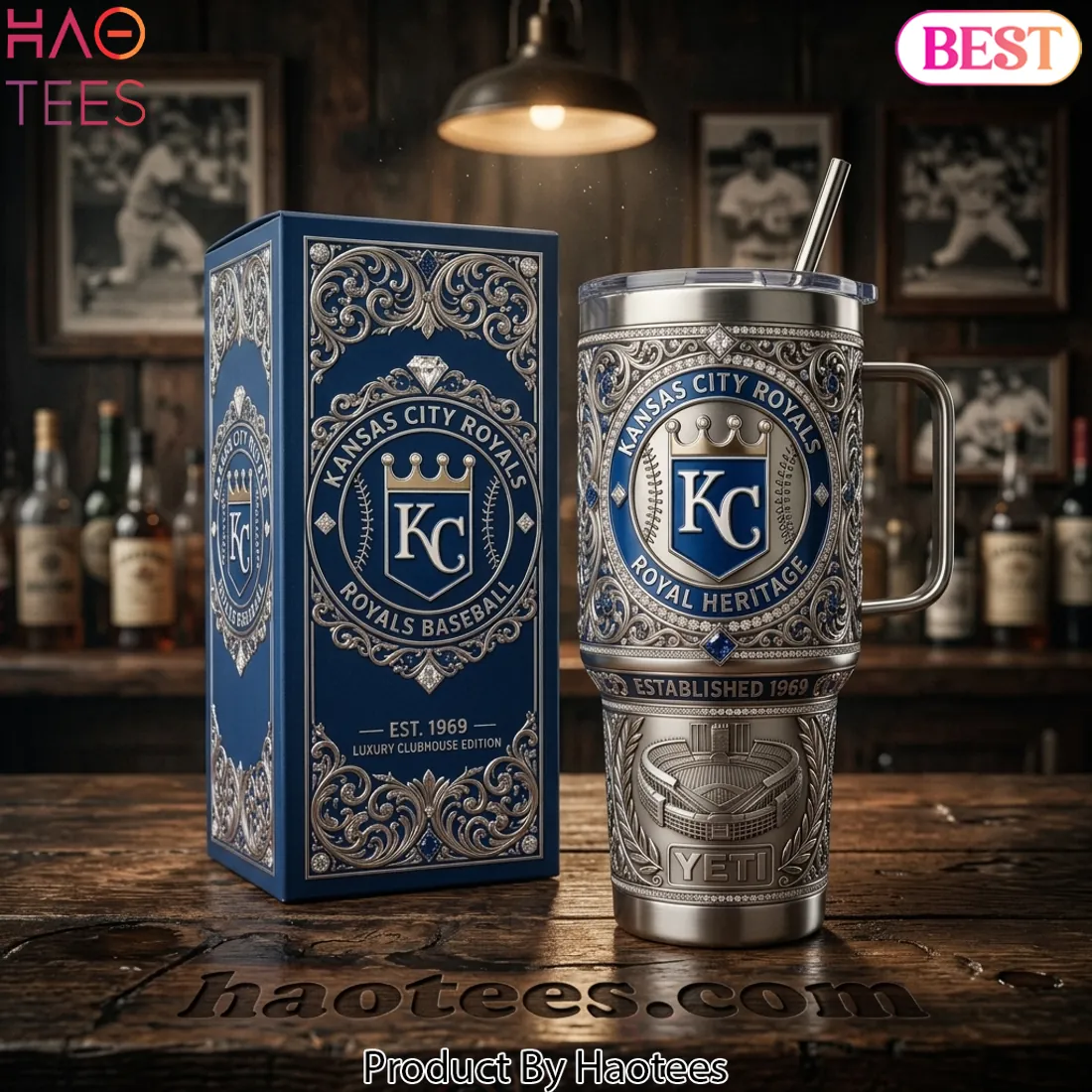 Kansas City Royals Royal Heritage Luxury Edition 40oz Tumbler Kansas City Royals Royal Heritage Luxury Edition 40oz Tumbler