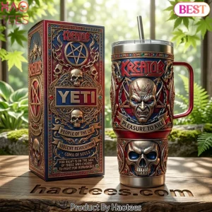 Kreator “Pleasure to Kill” 3D Embossed 40oz Yeti Style Tumbler with Handle