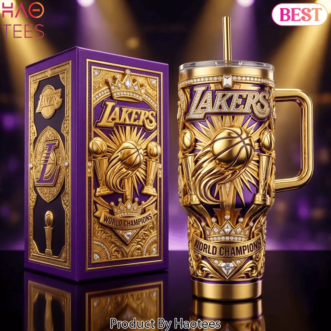 Los Angeles Lakers World Champions Gold Edition Tumbler Los Angeles Lakers World Champions Gold Edition Tumbler