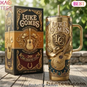 Luke Combs Collector’s Edition 24K Country Soul 40oz Tumbler With Handle