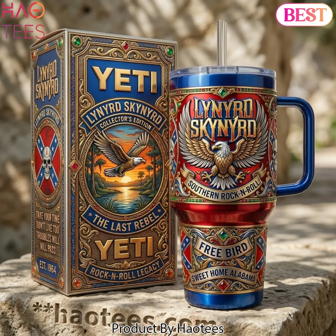 Lynyrd Skynyrd Collector's Edition 40oz YETI Style Tumbler With Handle