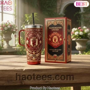 Manchester United Legacy of Glory Edition Premium Embossed Tumbler