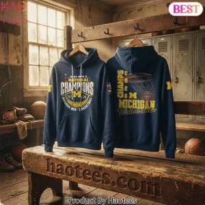 Michigan Wolverines 2026 NCAA Men’s Basketball National Champions Hoodie Michigan Wolverines 2026 NCAA Men’s Basketball National Champions Hoodie