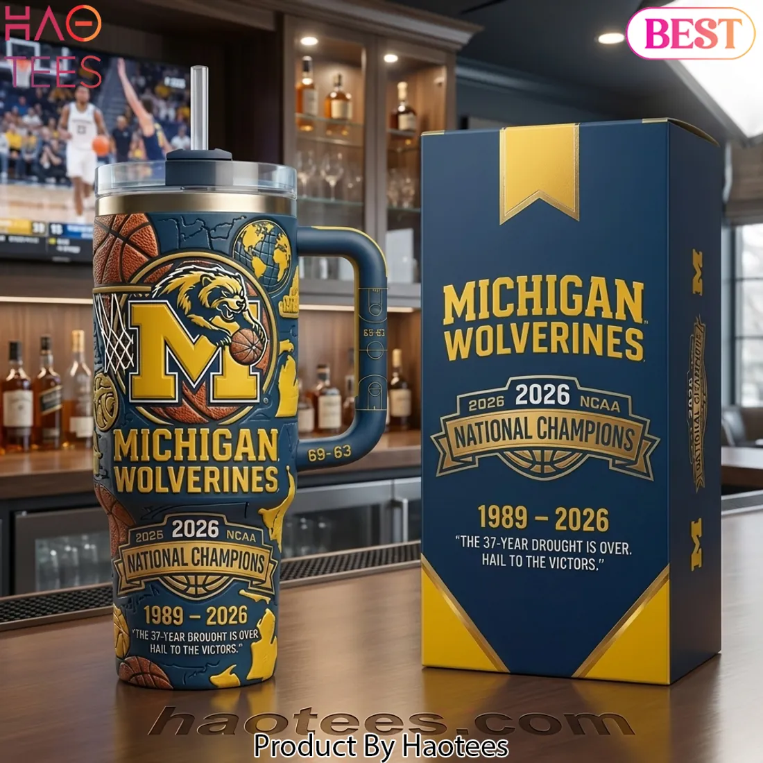 Michigan Wolverines 2026 NCAA National Champions Commemorative Insulated Tumbler