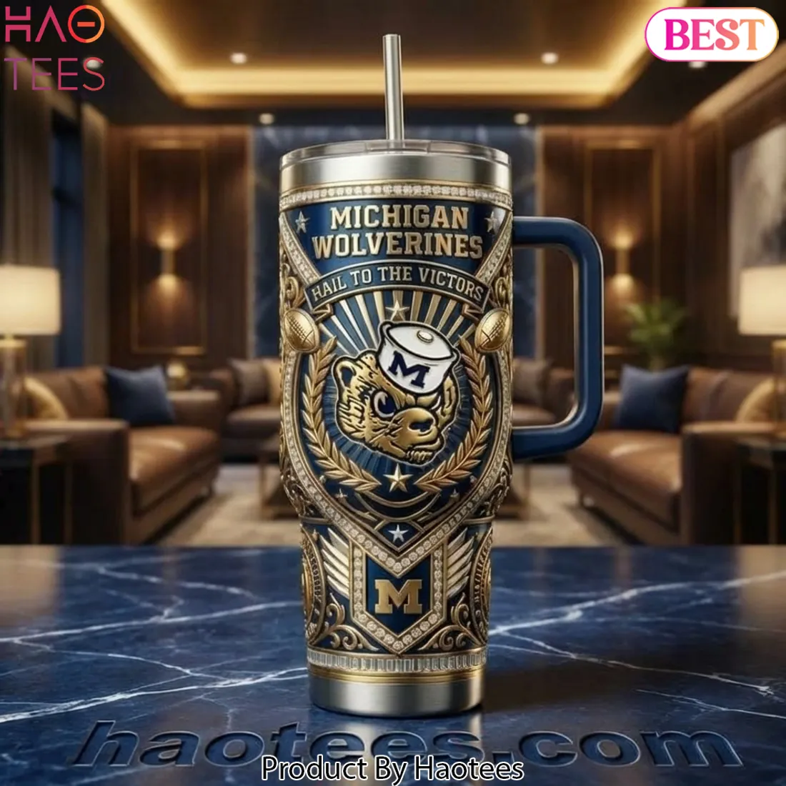 Michigan Wolverines Hail to the Victors Commemorative Tumbler