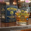 Michigan Wolverines NCAA National Champions 2026 Commemorative Premium Jeweled Whiskey Glass