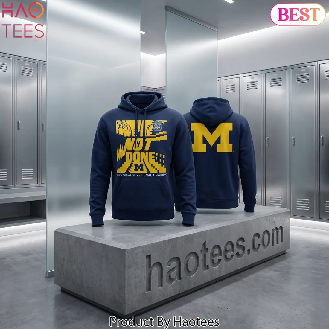 Michigan Wolverines “We’re Not Done” 2026 Final Four Hoodie Michigan Wolverines “We’re Not Done” 2026 Final Four Hoodie