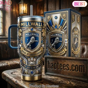 Millwall Lions Pride of South London 40oz Luxury Tumbler With Handle