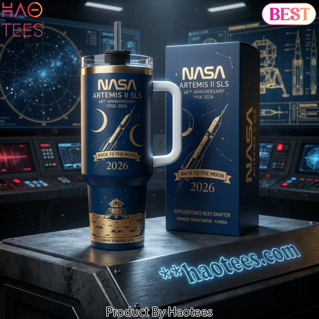 NASA Artemis II SLS 68th Anniversary Commemorative Tumbler