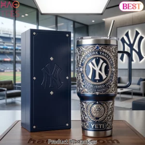 New York Yankees 1903 Established Luxury Navy Yeti Tumbler
