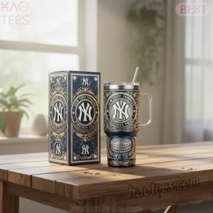 New York Yankees YETI Ornate Diamond 40 oz Insulated Handle Tumbler