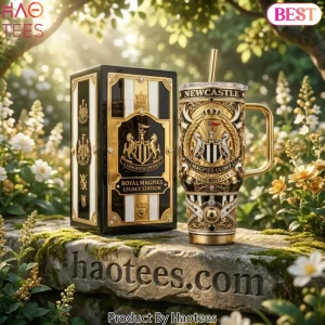 Newcastle United Royal Magpies Legacy Edition Luxury Gold 40oz Tumbler with Handle