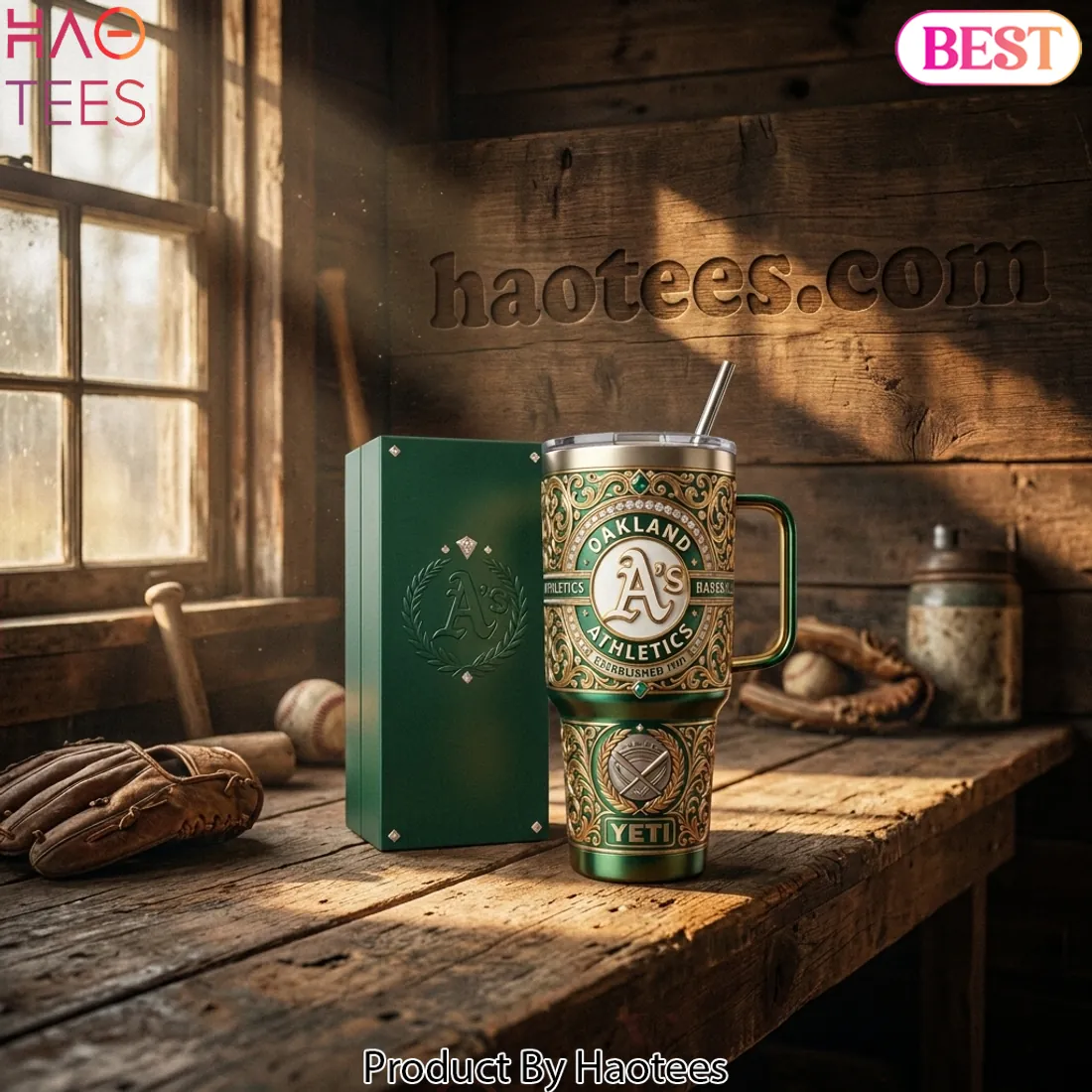 Oakland Athletics Golden Era Baseball Tumbler Oakland Athletics Golden Era Baseball Tumbler