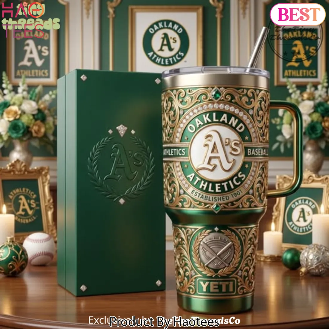 Oakland Athletics Golden Era Baseball Tumbler Oakland Athletics Golden Era Baseball Tumbler