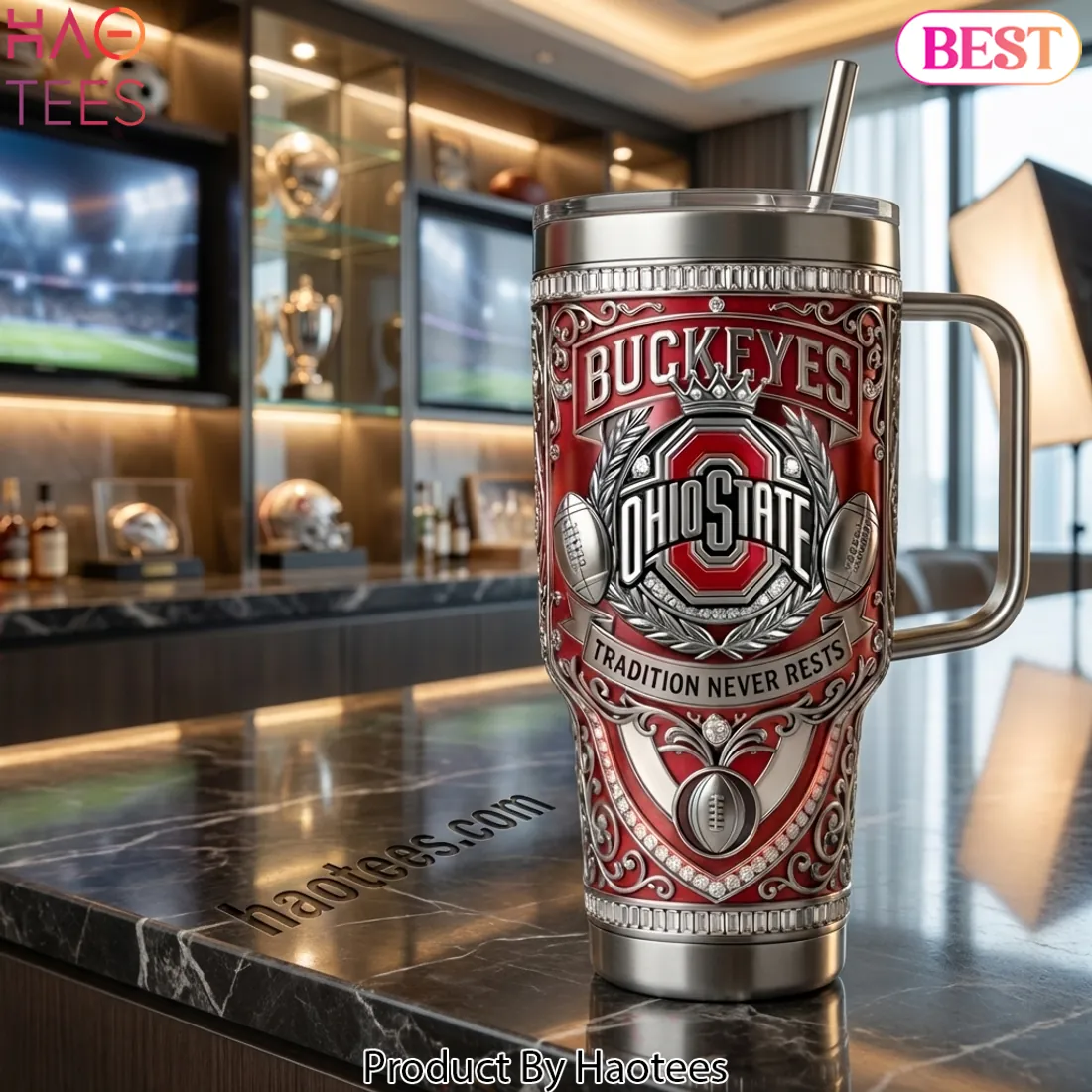 Ohio State Buckeyes Legacy Champion 40oz Insulated Tumbler