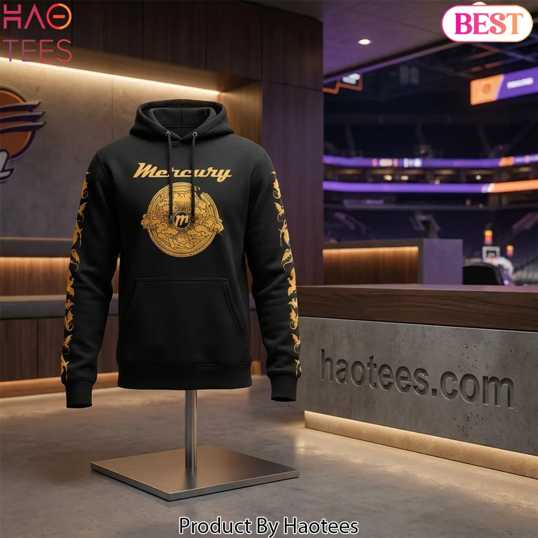 Phoenix Mercury Fourth Wing Night Collaboration Black Hoodie