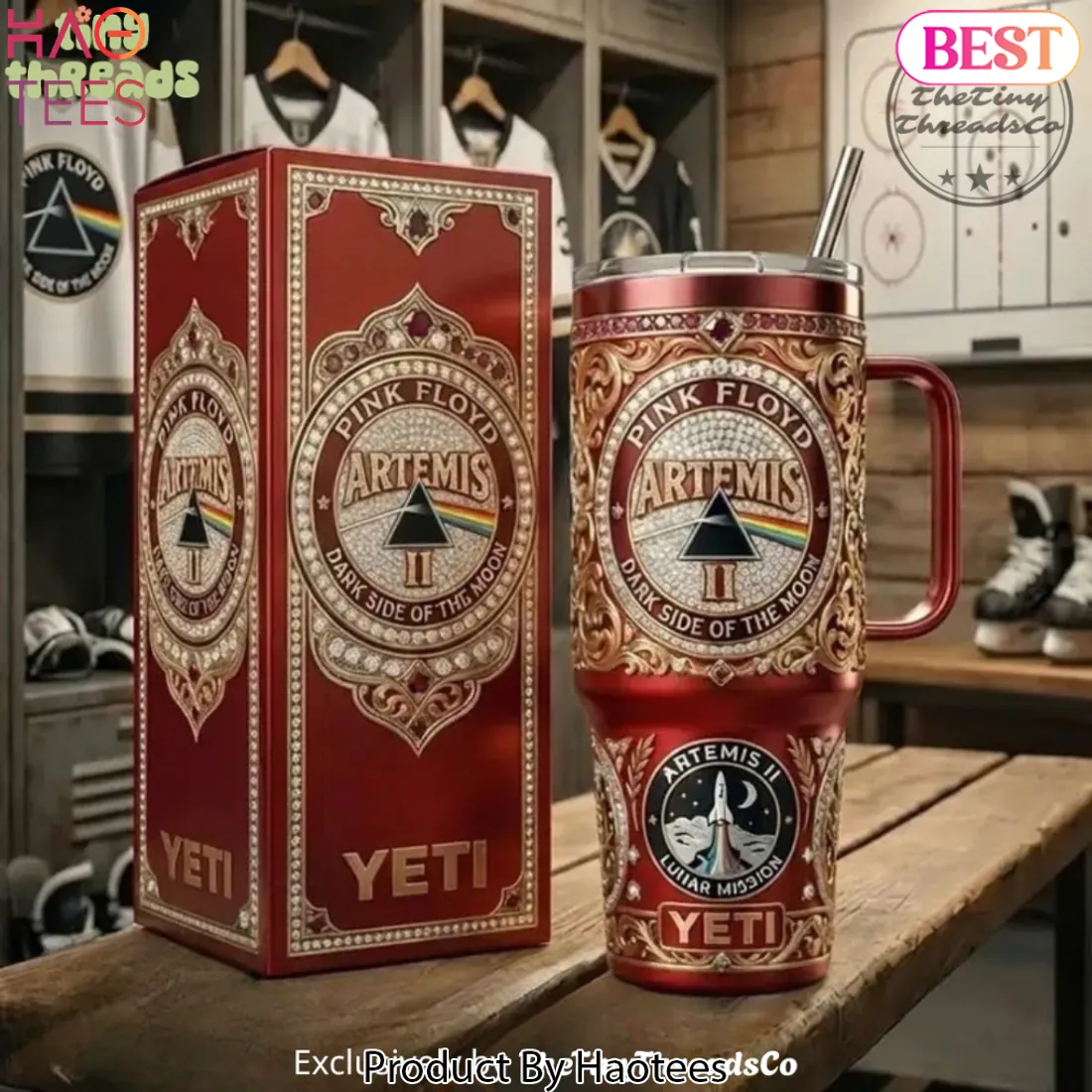 Pink Floyd Dark Side of the Moon Artemis II Commemorative Yeti Tumbler Pink Floyd Dark Side of the Moon Artemis II Commemorative Yeti Tumbler