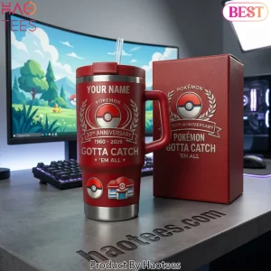 Pokémon 30th Anniversary Gotta Catch ‘Em All Personalized Tumbler